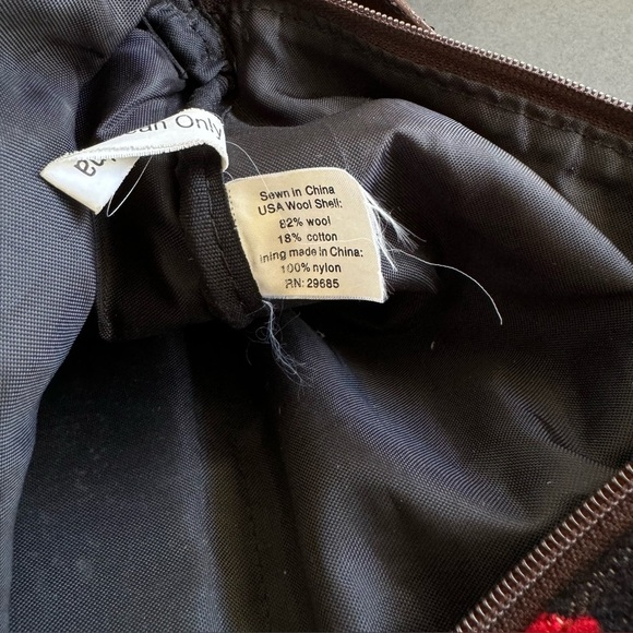 Pendleton Wool Shoulder Bag Navajo Print Multicolor Black Southwestern Western - Picture 14 of 16